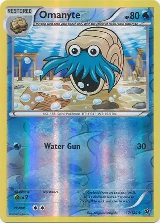Fates Collide Omanyte #17/124 reverse holo